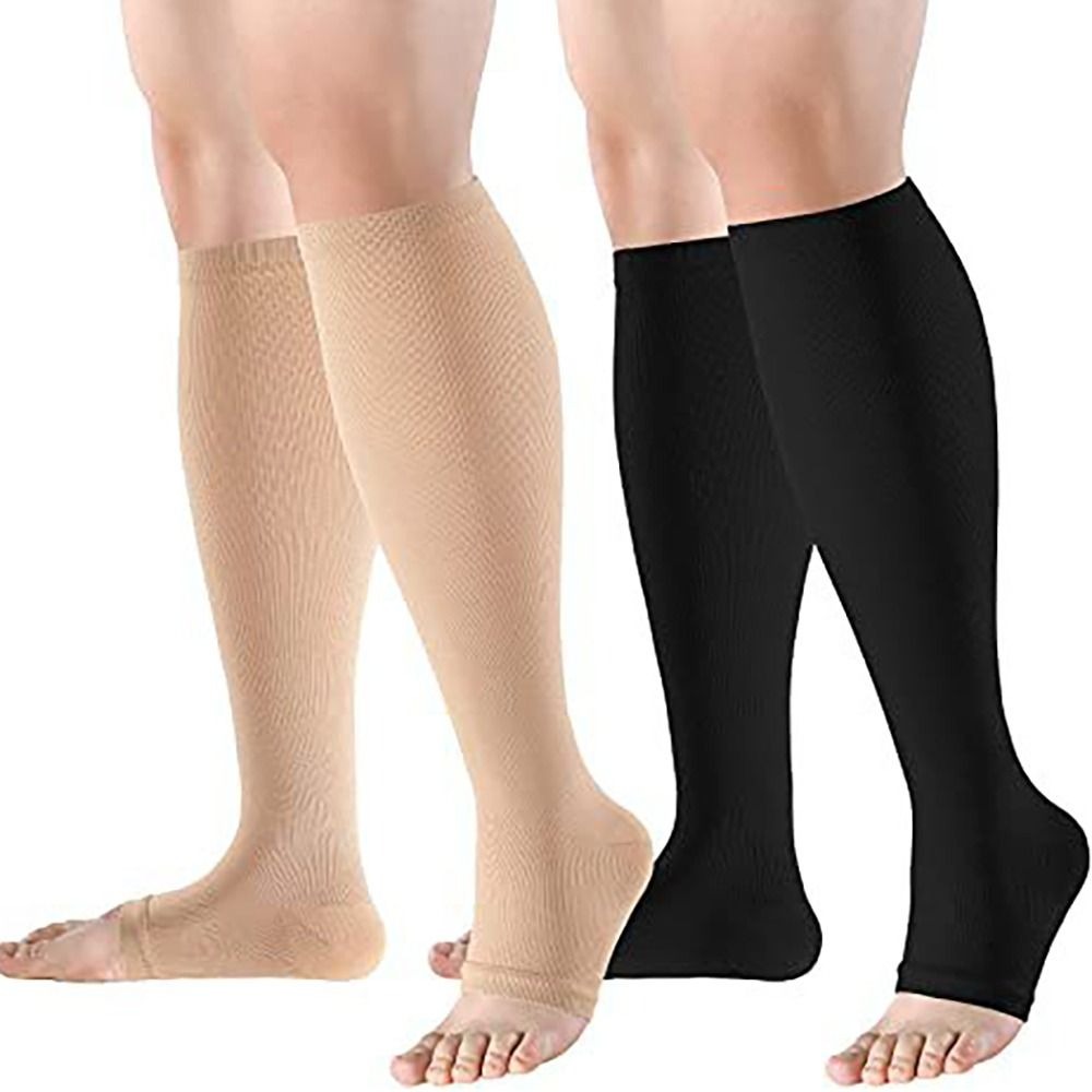 Compression Sock Medical - 여성용 의료용 오픈 토 압축 양말,