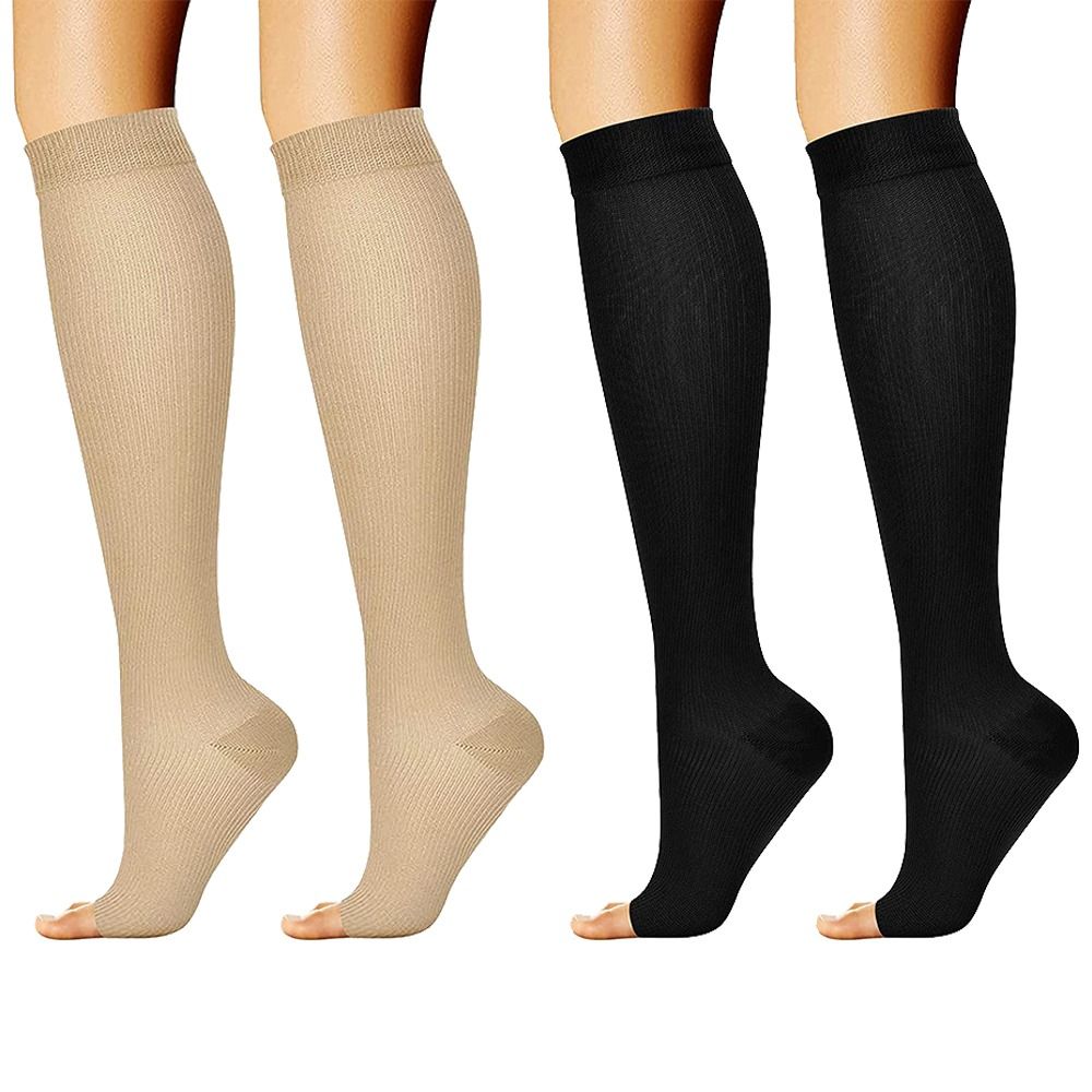 여성용 의료용 오픈 토 압축 양말, S, M, L, X - Compression Sock Medical 리뷰 및 가격
